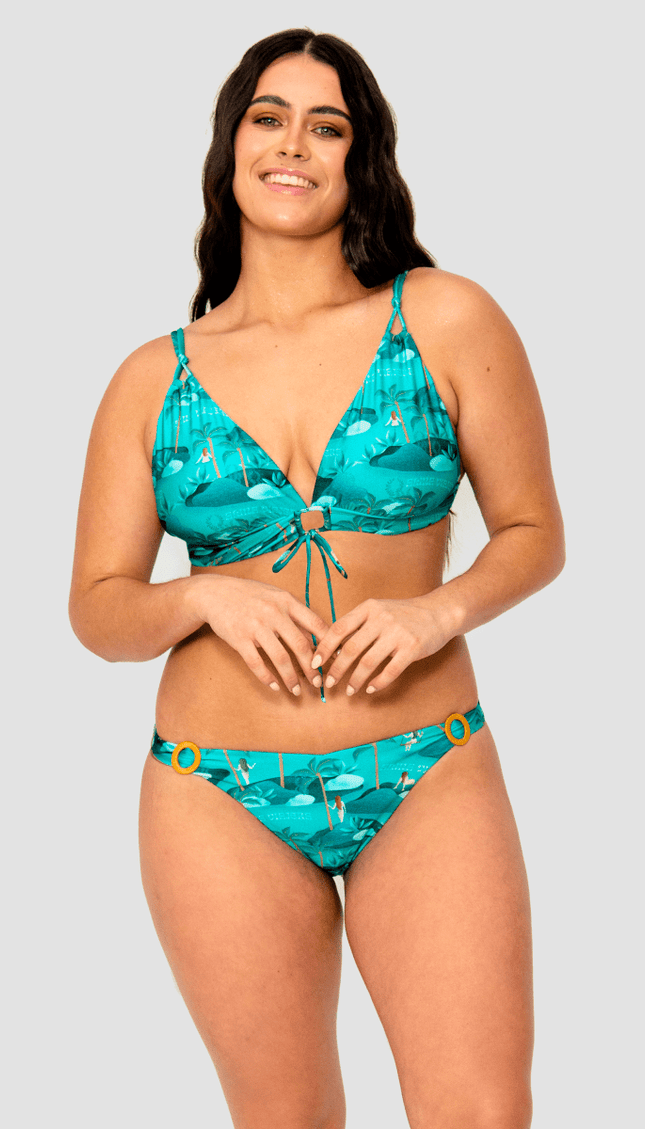 Estampado Islas Alma Viajera, Conjunto Bikini - Bari, los mejores trajes de baño y Bikinis. Diseño y tecnología juntos.