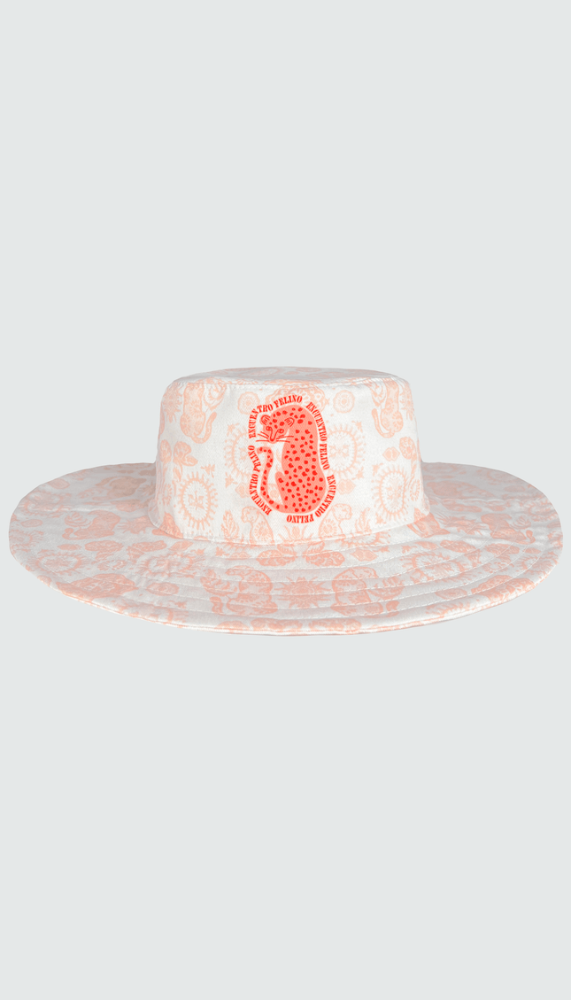 Sombrero Estampado Jaguar, Colección Selva Bari Swimwear - Bari, los mejores trajes de baño y Bikinis. Diseño y tecnología juntos.