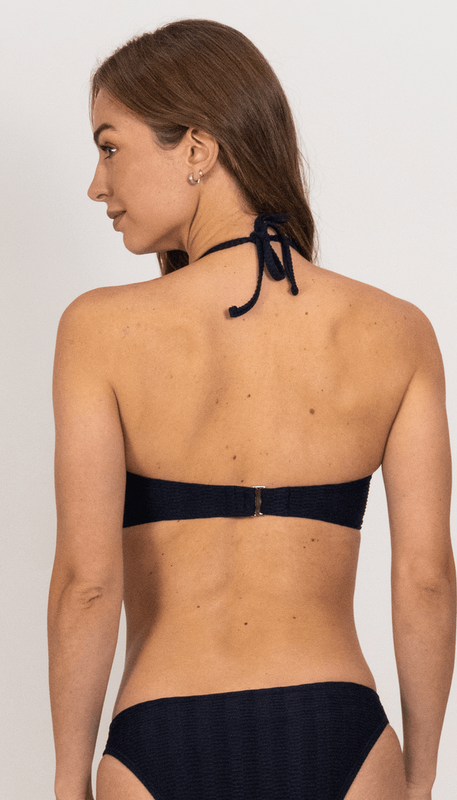 Top de Bikini Negro Strapless, Colección Pacífico Bari Swimwear - Bari, los mejores trajes de baño y Bikinis. Diseño y tecnología juntos.