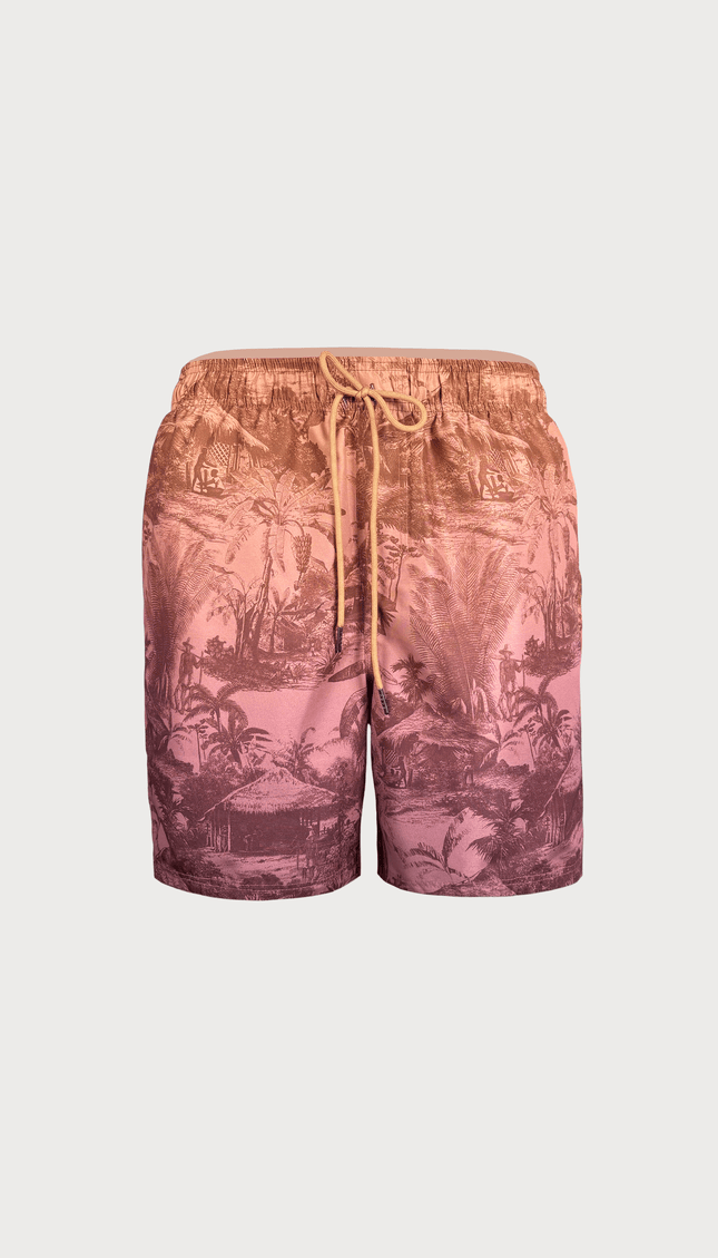 Traje de Baño Bermuda Caballero con Estampado de Paisaje, Bari Swimwear - Bari, los mejores trajes de baño y Bikinis. Diseño y tecnología juntos.