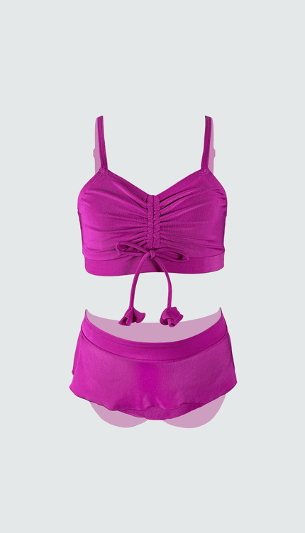 Traje de Baño Bikini para Niña Fucsia, Bari Swimwear - Bari, los mejores trajes de baño y Bikinis. Diseño y tecnología juntos.