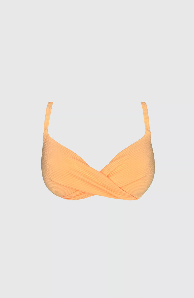 Top Bikini Naranja Copa Moldeada Vibra Bonita