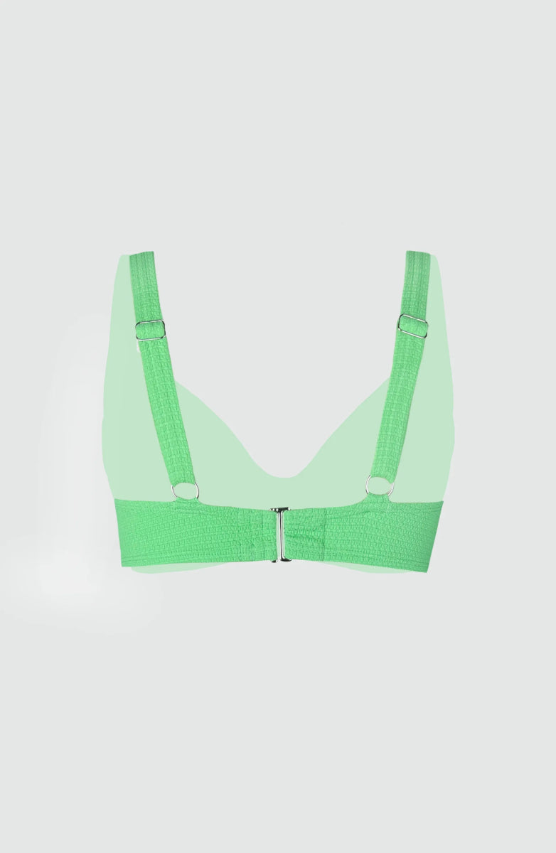 Top Bikini Verde Copa Preformada Essentials Aurora