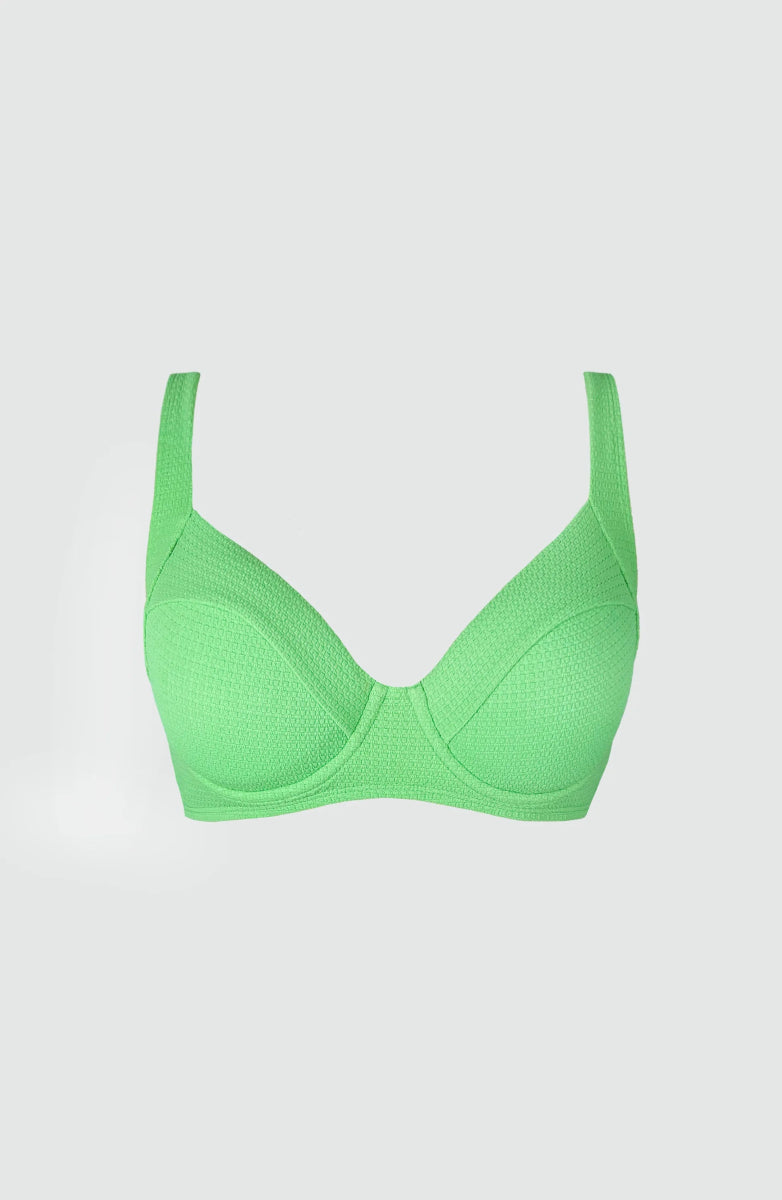 Top Bikini Verde Copa Preformada Essentials Aurora